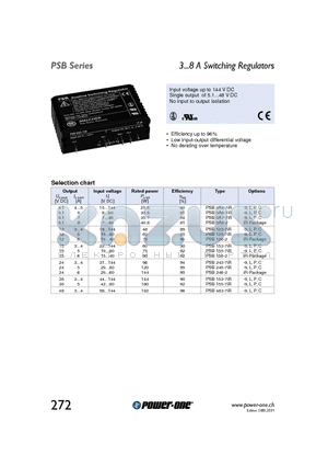 PSB123-7IR datasheet - 3...8 A Switching Regulators