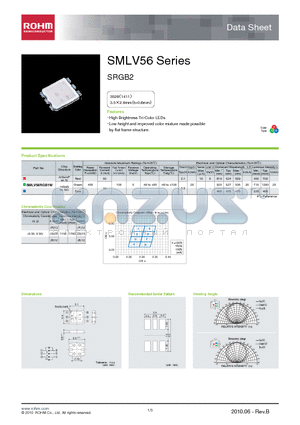 SMLV56 datasheet - High Brightness Tri-Color LEDs