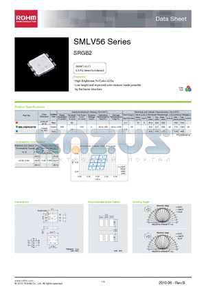 SMLV56RGB1W12Y datasheet - High Brightness Tri-Color LEDs