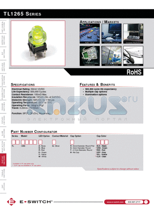 TL1265 datasheet - TL1265 SERIES