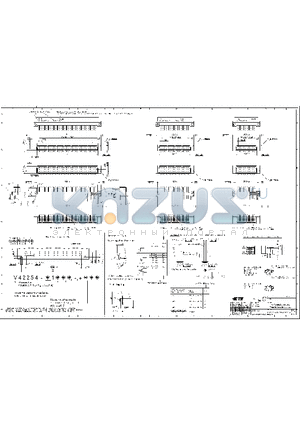V42254-B1100-B320 datasheet - Pin Assembly Eurocard Types B, C and short versions