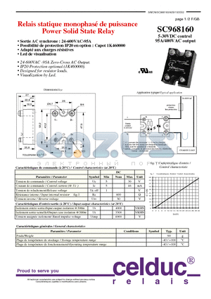 SC968160 datasheet - Power Solid State Relay