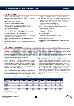 X2P1148 datasheet - 0.15mm Structured ASIC