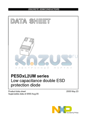 PESD3V3L2UM datasheet - Low capacitance double ESD protection diode
