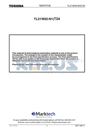 TL21W02-N1T34 datasheet - LED lamps