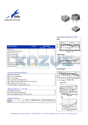 SMPA38-2 datasheet - 200 TO 2600 MHz CASCADABLE AMPLIFIER