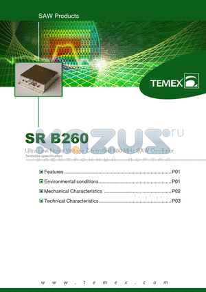 SRB650 datasheet - Ultra Low Noise Voltage Controlled 1000 MHz SAW Oscillator