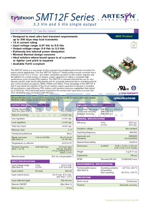 SMT12F-03W2V6J datasheet - DC-DC CONVERTERS F Class Non-isolated