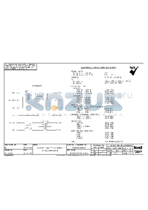 X558-5999-K6-F datasheet - 10/100BT MAGNETICS MODULE