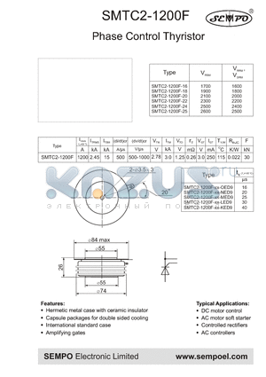 SMTC2-1200F-24 datasheet - Phase Control Thyristor