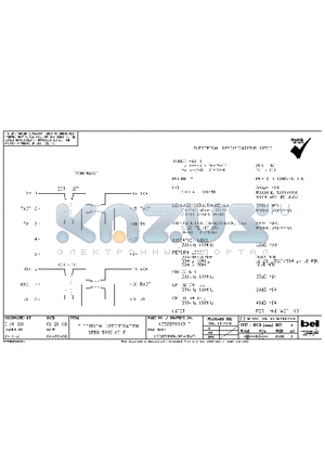 X5585999K9-F datasheet - ELECTRICAL SPECIFICATION