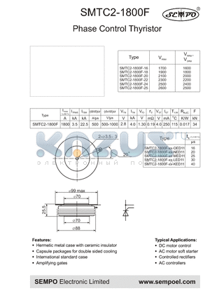 SMTC2-1800F-24 datasheet - PHASE CONTROL THYRISTOR