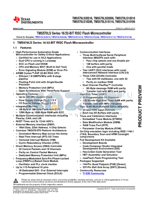 X5LS10106BSPGEQQ1R datasheet - 16/32-BIT RISC Flash Microcontroller