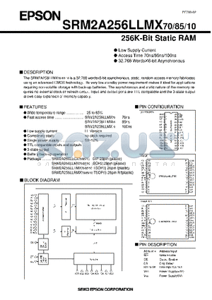 SRM2A256LLRMX85 datasheet - 256K-Bit Static RAM