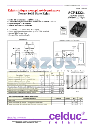 SCF42324 datasheet - Power Solid State Relay