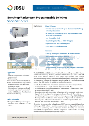 SCG05D10052-21XB datasheet - Benchtop/Rackmount Programmable Switches