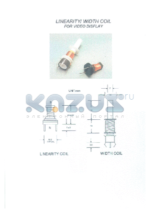 RPC-03100 datasheet - LINEARITYI WIDTH COIL FOR VIDEO DISPLAY