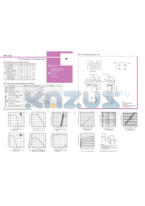 RPI-125 datasheet - Photointerrupter, Ultraminiature type