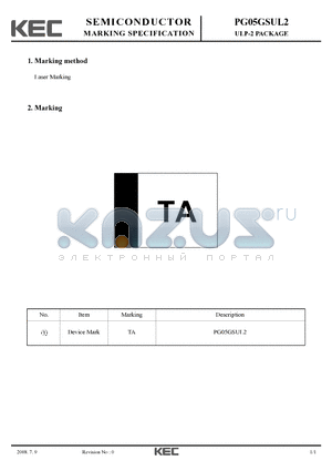 PG05GSUL2 datasheet - ULP-2 PACKAGE