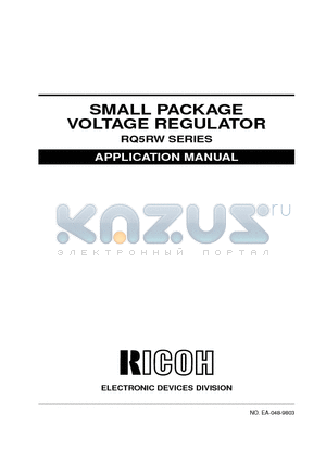 RQ5RW21BA datasheet - SMALL PACKAGE VOLTAGE REGULATOR