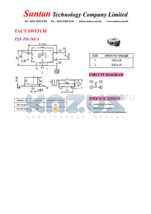 TSS-TD-26EA datasheet - TACT SWITCH