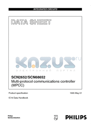 SCN2652 datasheet - Multi-protocol communications controller MPCC