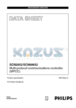 SCN68652AC2N40 datasheet - Multi-protocol communications controller MPCC