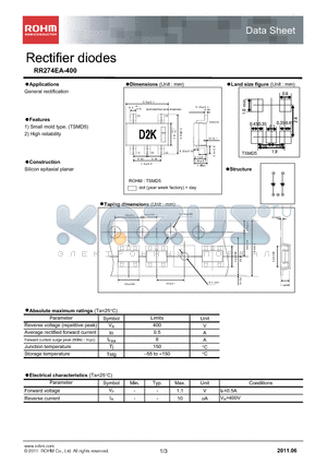 RR274EA-400_11 datasheet - Rectifier diodes