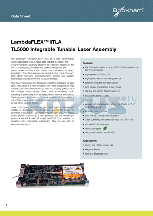 TL5000DCJ datasheet - LambdaFLEX iTLA