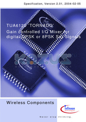 TUA6120 datasheet - Gain controlled I/Q Mixer for Digital QPSK or 8PSK Sat Signals