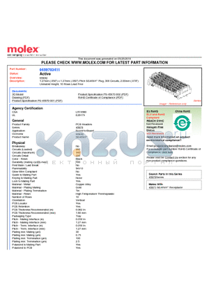 SD-45970-001 datasheet - 1.27mm (.050