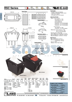 RSC141D1121 datasheet - RSC Series