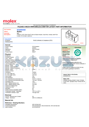 SD-501645-001 datasheet - 2.00mm (.079