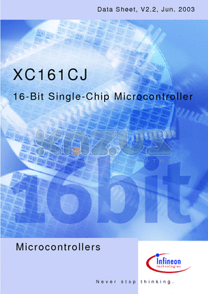 XC161CJ datasheet - 16-Bit Single-Chip Microcontroller