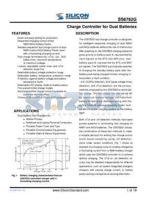 SS6782GSTB datasheet - Charge Controller for Dual Batteries