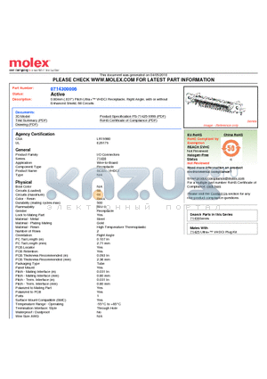 SD-71430-015 datasheet - 0.80mm (.031