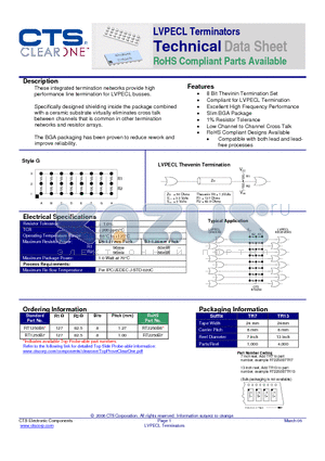 RT1251B6TR7 datasheet - LVPECL Terminators RoHS Compliant Parts Available