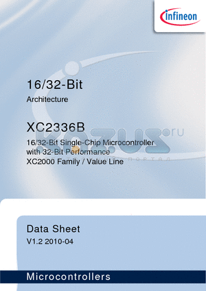 XC2336B datasheet - 16/32-Bit Single-Chip Microcontroller with 32-Bit Performance