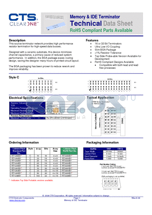 RT2232B7 datasheet - Memory & IDE Terminator