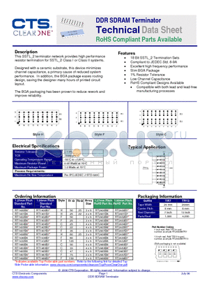 RT2407B6TR7 datasheet - DDR SDRAM Terminator RoHS Compliant Parts Available