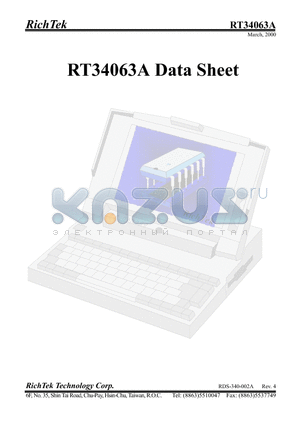 RT34063ACS datasheet - DC-to-DC Converter Control Circuits