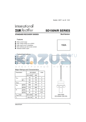 SD150N04MC datasheet - STANDARD RECOVERY DIODES