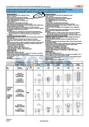 SD233N7 datasheet - Spiderbox^ and Distribox^: examples of special configurations for SD and SP series