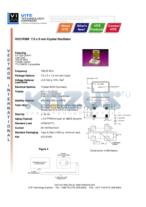 VCC1FIBR datasheet - 5.0 Vcd Option