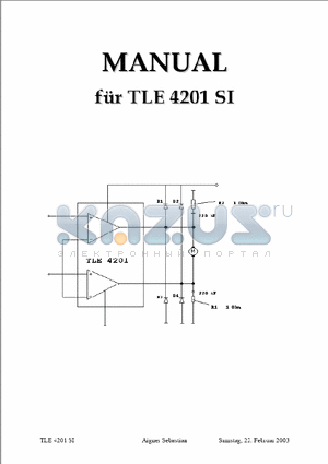 TLE4201SI datasheet - TLE4201SI