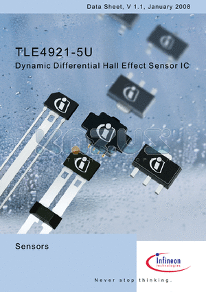 TLE4921-5U_08 datasheet - Dynamic Differential Hall Effect Sensor IC