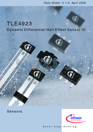 TLE4923_05 datasheet - Dynamic Differential Hall Effect Sensor IC