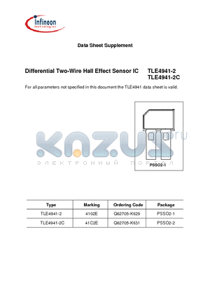 TLE4941-2C datasheet - Differential Two-Wire Hall Effect Sensor IC