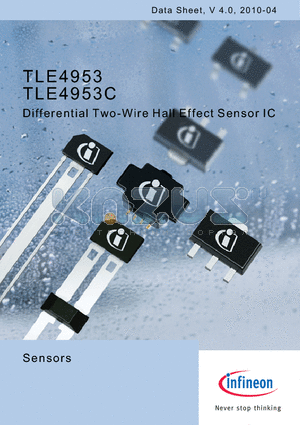TLE4953 datasheet - Differential Two-Wire Hall Effect Sensor IC