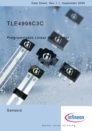 TLE4998C3C datasheet - Programmable Linear Hall Sensor